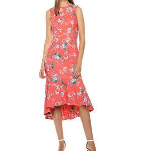 Calvin Klein Crew Neck Flower A-line dress